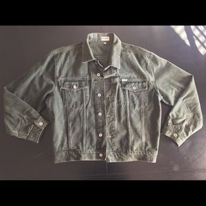 Olive Green Guess Denim Jacket